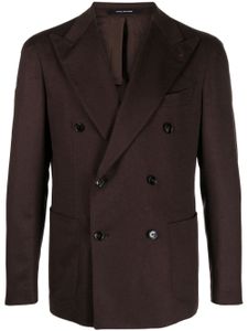 Tagliatore blazer croisé à revers pointus - Marron