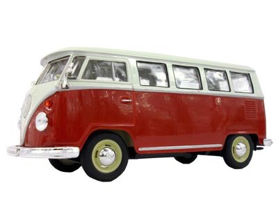 Welly Metalen Volkswagen Bus T1: Rood 13,5 cm