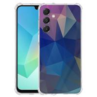 TPU Telefoonhoesje Samsung Galaxy A17 - Polygon Dark schokabsorberende backcover TPU Telefoonhoesje Samsung Galaxy A17 - Polygon Dark schokabsorberende backcover