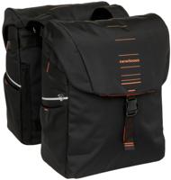 Dubbele fietstas New Looxs Vigo Double - 40 liter - 30 x 19 x 40 cm (2x) - Black-Orange