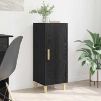 Dressoir Zwart eiken 34.5 x 34 x 90 cm Bewerkt hout