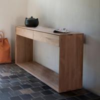 Ethnicraft Sidetable 'Nordic' Geolied Eikenhout, 120cm