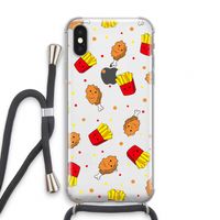 Chicken 'n Fries: iPhone XS Transparant Hoesje met koord