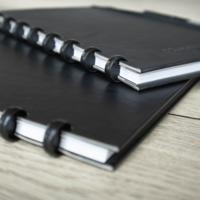 Correctbook Kunstleer Hardcover A4 Ink Black Gelinieerd - thumbnail