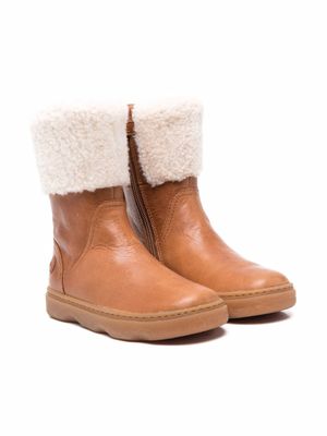Camper Kids bottines Kido en peau lainée artificielle - Marron