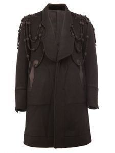 Takahiromiyashita The Soloist manteau brodé - Noir