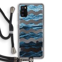 Oceaan: Samsung Galaxy A41 Transparant Hoesje met koord - thumbnail