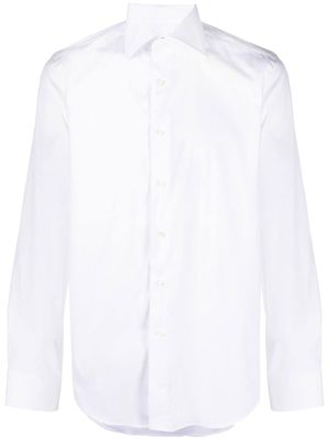 Canali chemise cintrée à boutonnière - Blanc