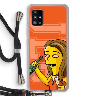 Jamie Lee Simpson: Samsung Galaxy A51 5G Transparant Hoesje met koord