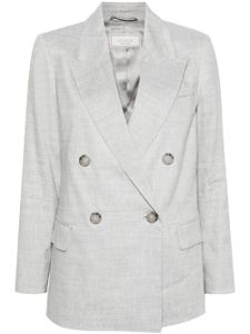 Peserico blazer à boutonnière croisée - Gris