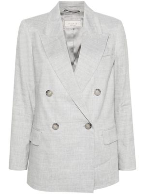 Peserico blazer à boutonnière croisée - Gris