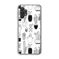 Cactusmotief: Samsung Galaxy A32 5G Transparant Hoesje Cactusmotief: Samsung Galaxy A32 5G Transparant Hoesje