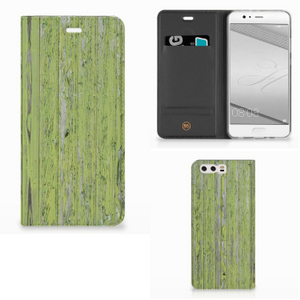 Huawei P10 Plus Book Wallet Case Green Wood