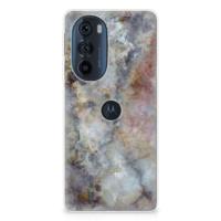Motorola Edge 30 Pro | TPU | Siliconen hoesje | Marmer Grijs