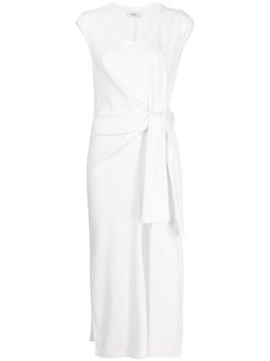 Goen.J robe mi-longue à détail torsadé - Blanc