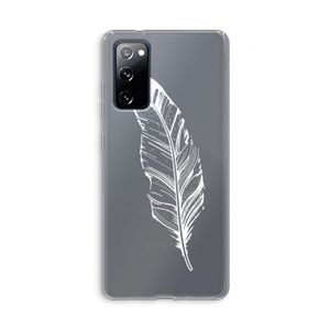 Pluim: Samsung Galaxy S20 FE / S20 FE 5G Transparant Hoesje