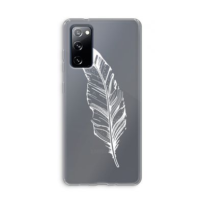 Pluim: Samsung Galaxy S20 FE / S20 FE 5G Transparant Hoesje