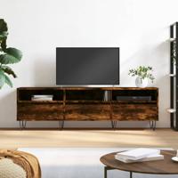 Tv-meubel 150x30x44,5 cm bewerkt hout gerookt eikenkleurig