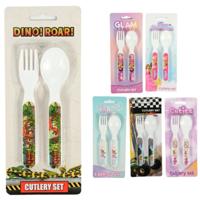 Licentie bestekset lepel en vork 14 cm 6 assorti | 24 stuks