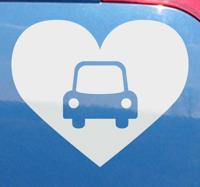 Sticker auto hart - thumbnail