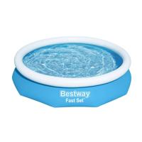 Bestway Opblaasbaar Zwembad Volwassenen Ring met Filter 305x66 cm Tuin 57458