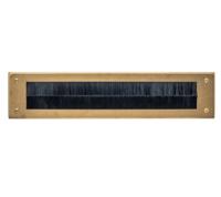 Intersteel Tochtwering rechthoekig 340x76mm PVD messing getrommeld - thumbnail