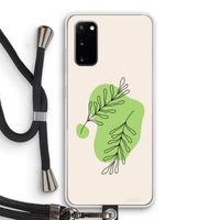 Beleaf in you: Samsung Galaxy S20 Transparant Hoesje met koord