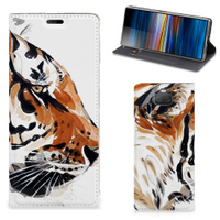 Bookcase Sony Xperia 10 Plus Watercolor Tiger - thumbnail