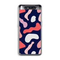 Memphis Shapes Pink: Samsung Galaxy A80 Transparant Hoesje