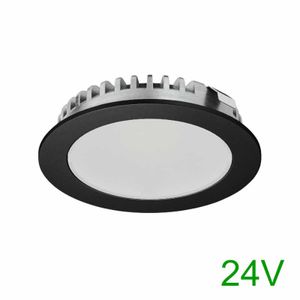 LED inbouwspot 24V 2.5W 140 lumen 2700K 100° 58mm zwart dimbaar IP20 Hafele snoer 2 meter 83375324