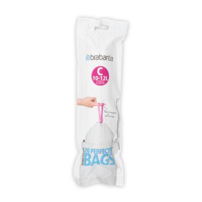 Brabantia afvalzakken perfectfit c 10-12 l 20 stuks