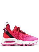 DSQUARED2 baskets en maille intarsia - Rose