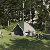 VidaXL Teepee tent met dak groen en grijs 490 x 410 x 210 cm