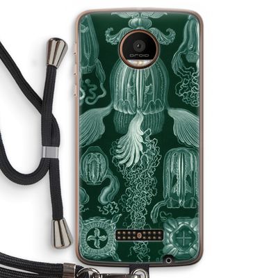 Haeckel Cubomedusae: Motorola Moto Z Force Transparant Hoesje met koord