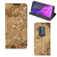 Motorola One Zoom | Standcase | Marmer Creme