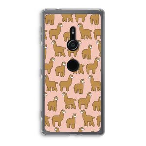 Alpacas: Sony Xperia XZ2 Transparant Hoesje
