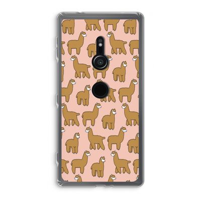Alpacas: Sony Xperia XZ2 Transparant Hoesje