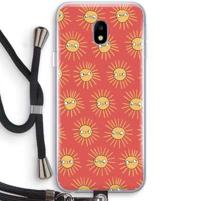 Zon: Samsung Galaxy J3 (2017) Transparant Hoesje met koord