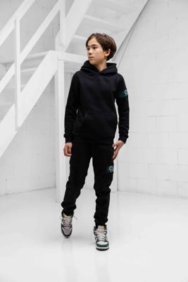 Black Bananas Commander Trainingspak Kids Zwart - Maat 128 - Kleur: DonkergroenZwart | Soccerfanshop
