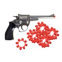 Speelgoed Revolver/pistool met plaffertjes voor een cowboy - metaal - 288 shots - verkleed spullen