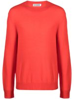 Jil Sander pull en laine à logo brodé - Rouge - thumbnail