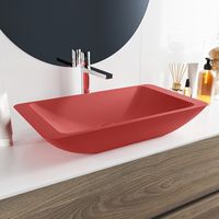 MONDIAZ TOPI Waskom solid surface 60cm kleur Fire / Fire - thumbnail