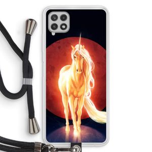 Last Unicorn: Samsung Galaxy A22 4G Transparant Hoesje met koord