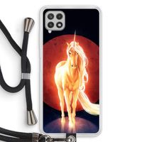 Last Unicorn: Samsung Galaxy A22 4G Transparant Hoesje met koord