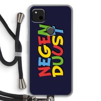 90's One: Pixel 4a Transparant Hoesje met koord