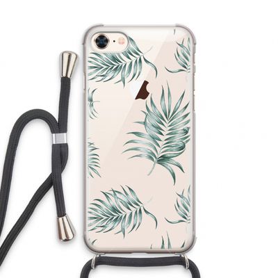 Simple leaves: iPhone 8 Transparant Hoesje met koord