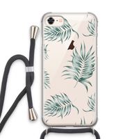 Simple leaves: iPhone 8 Transparant Hoesje met koord