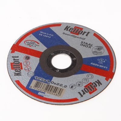 *Doorslijpschijf staal/rvs 125x1x22.2 *Doorslijpschijf staal/rvs 125x1x22.2