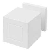 Formani voordeurknop Jan des Bouvrie Square JB200V vast op rozet - wit