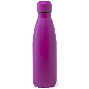 RVS waterfles/drinkfles fuchsia met schroefdop - 790 ml - Sportfles - Bidon - extra groot